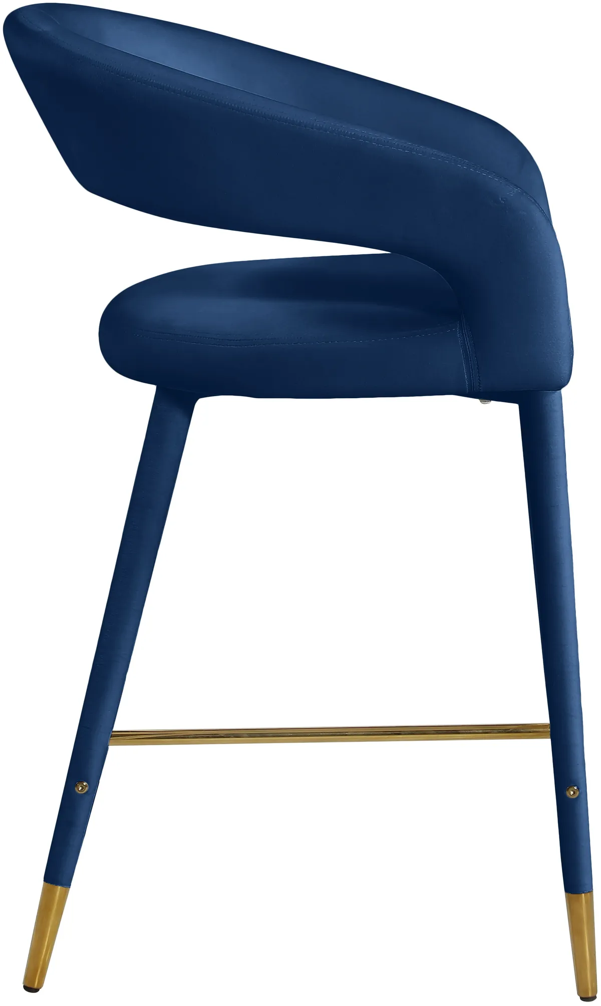 Destiny - Stool - Navy - Fabric