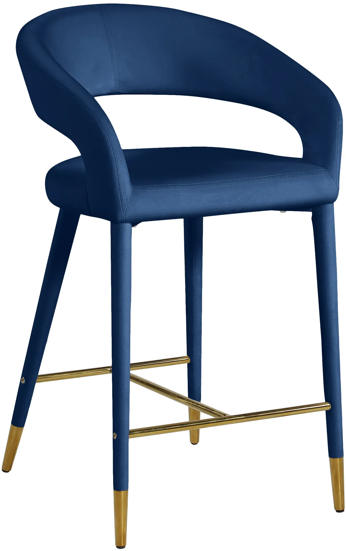 Destiny - Stool - Navy - Fabric