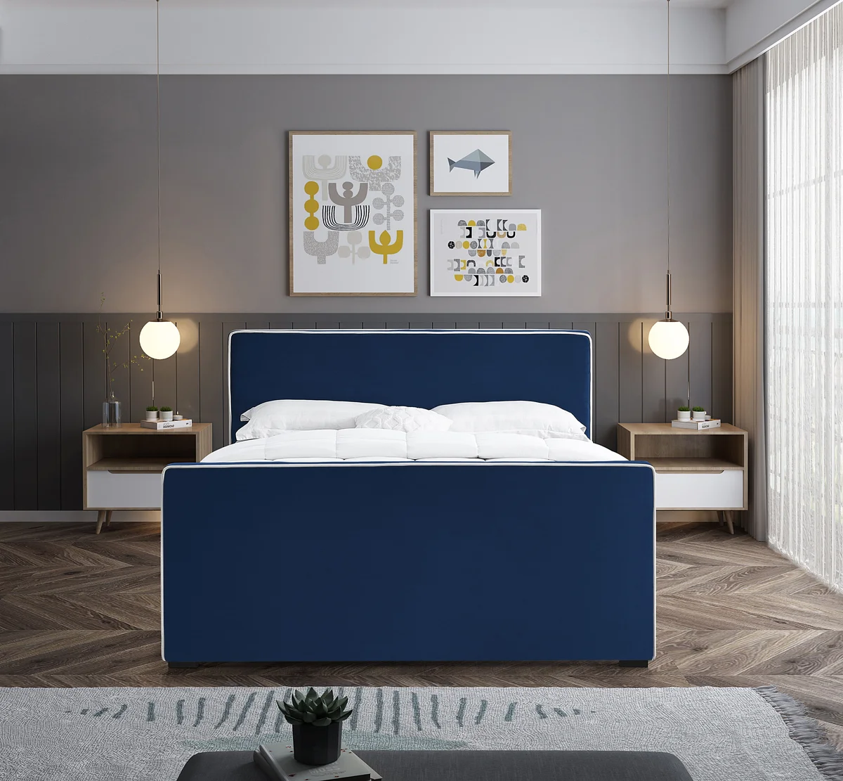 Dillard - Full Bed - Navy