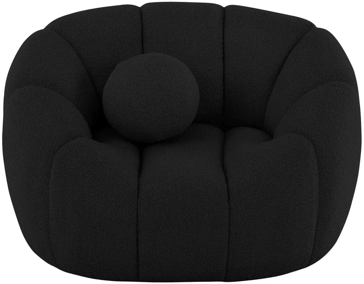 Elijah - Boucle Chair - Black