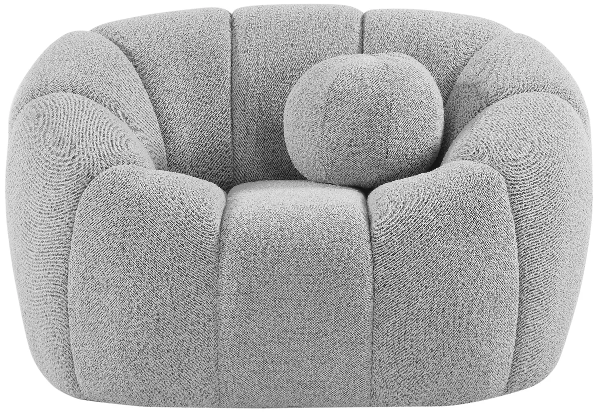 Elijah - Boucle Chair - Gray