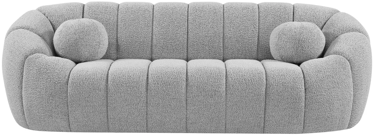 Elijah - Boucle Sofa - Gray