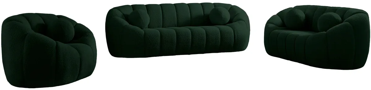 Elijah - Boucle Sofa - Green