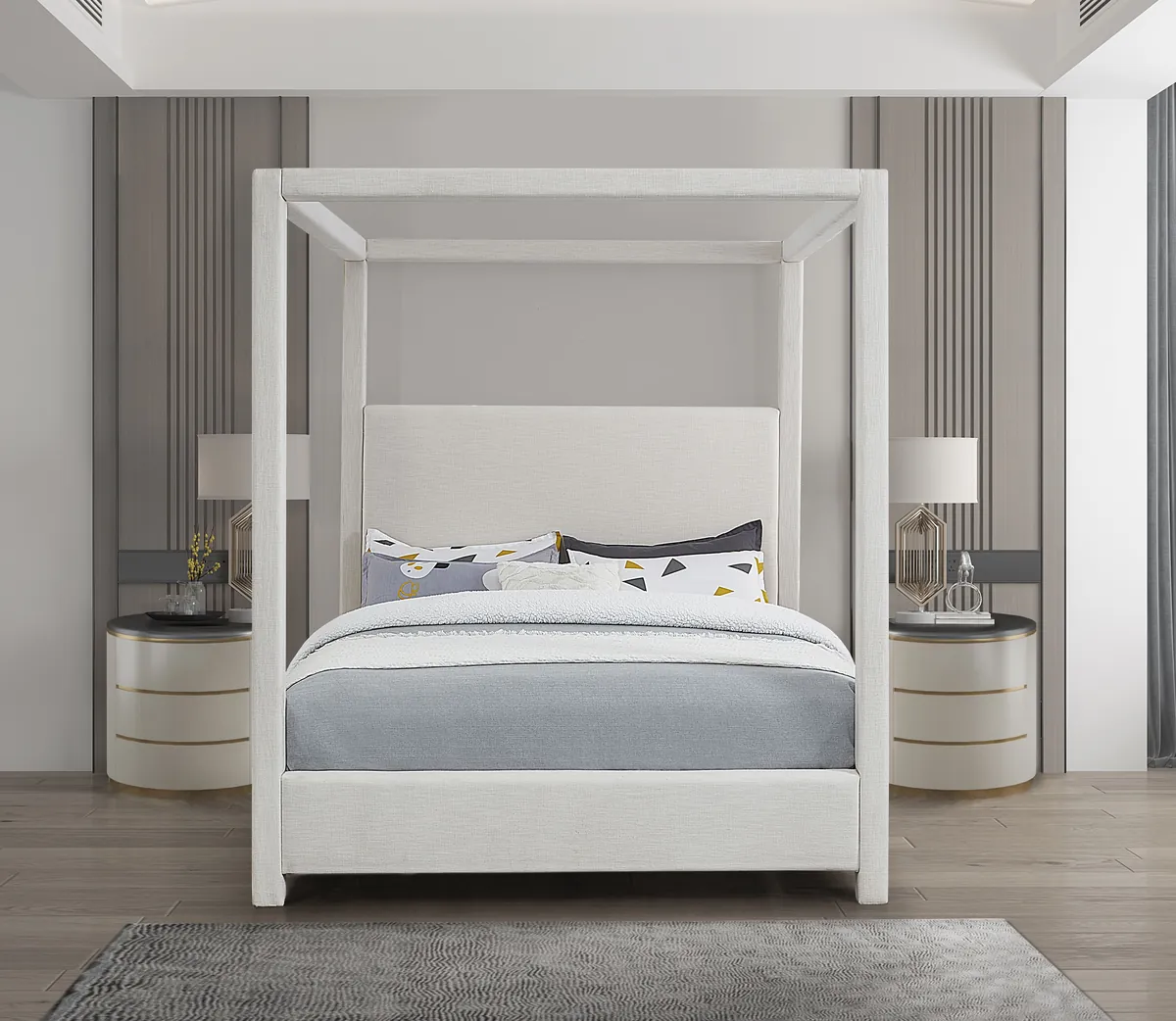 Emerson - Queen Bed - Cream