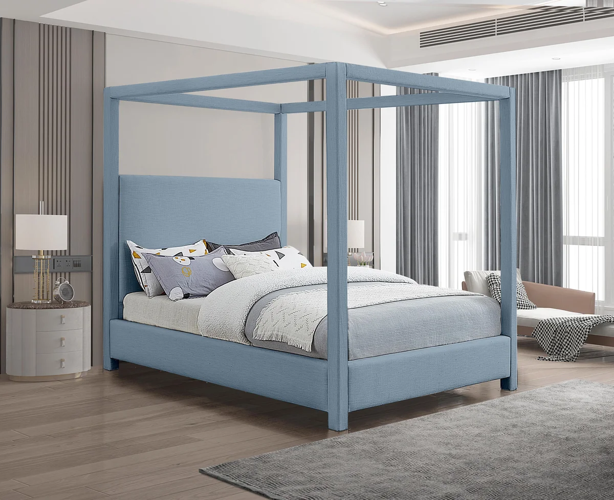 Emerson - King Bed - Sky Blue - View 2