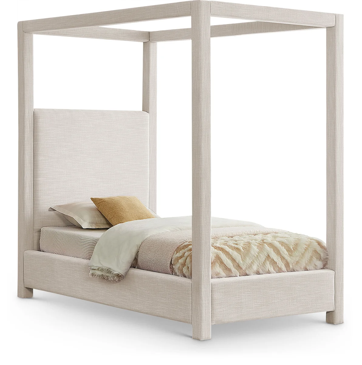 Emerson - Twin Bed - Cream