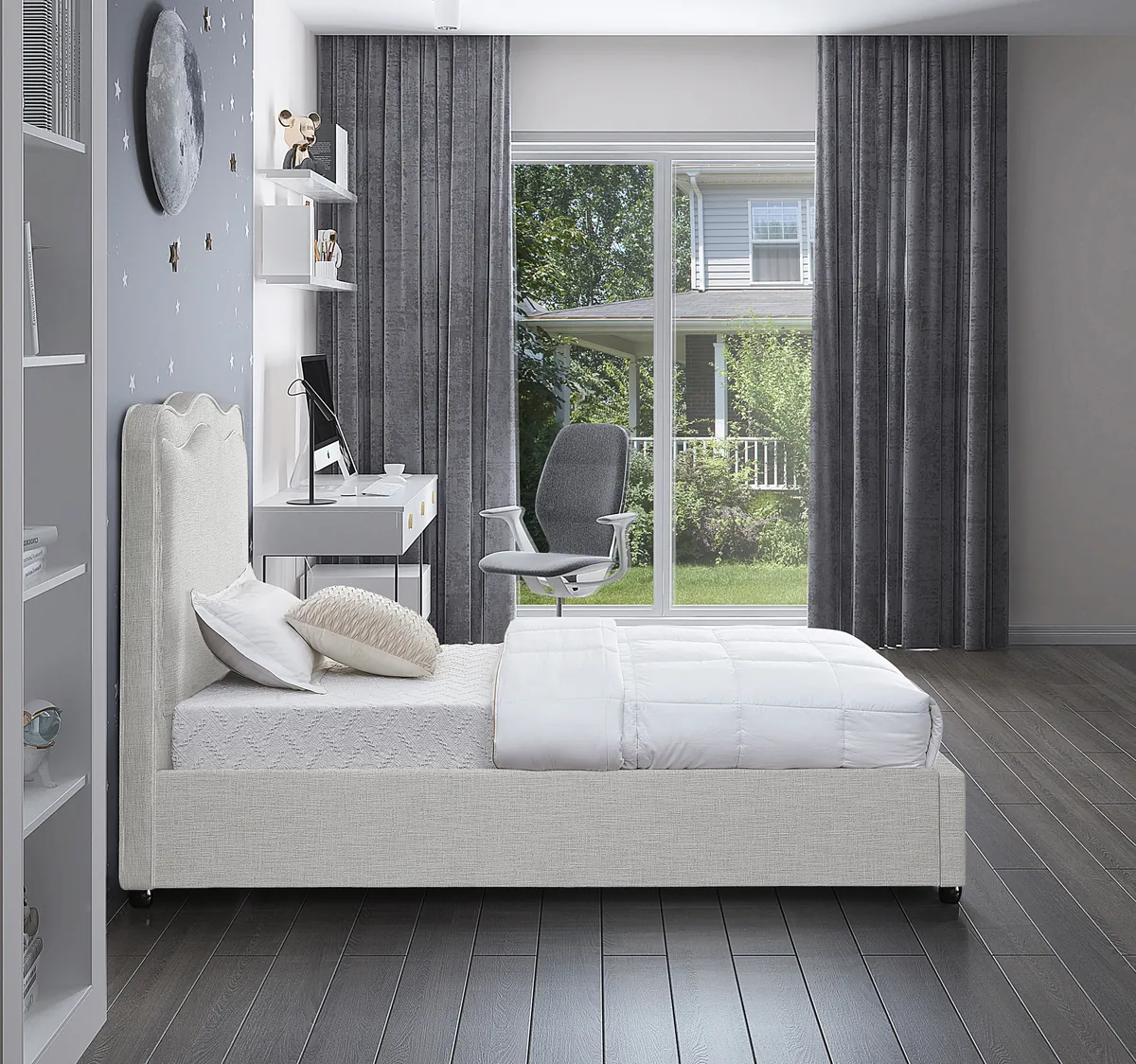 Felix - Twin Bed - Cream