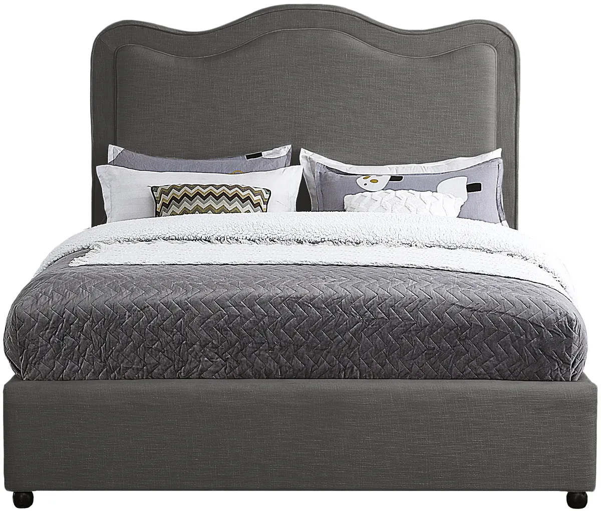 Felix - King Bed - Gray