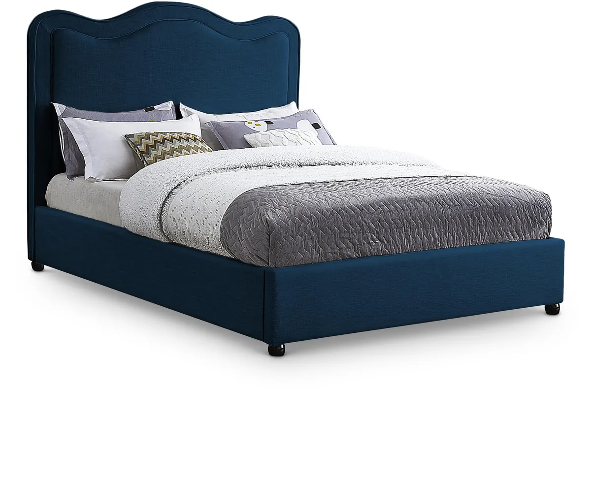 Felix - Queen Bed - Navy