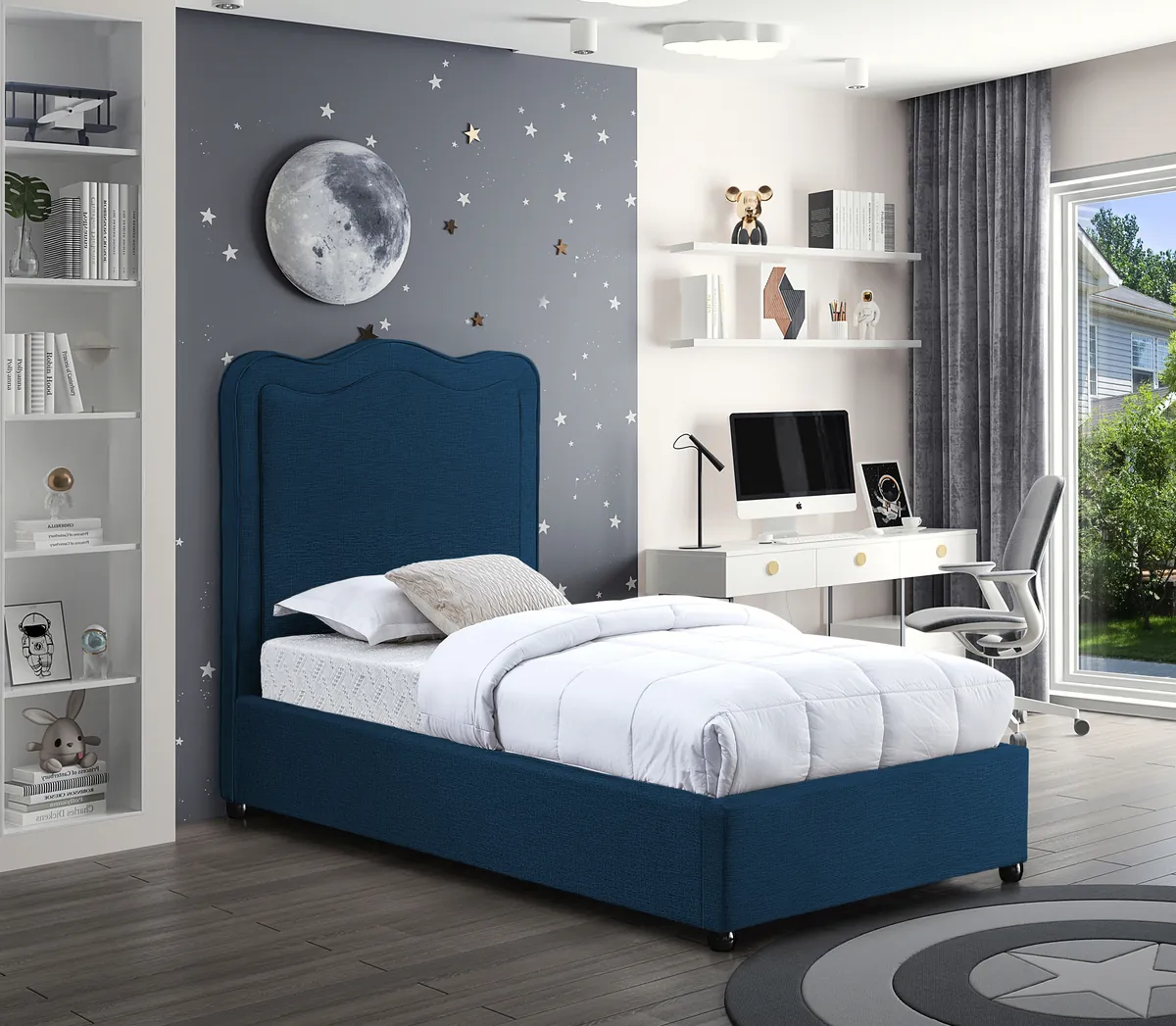 Felix - Twin Bed - Navy - View 2