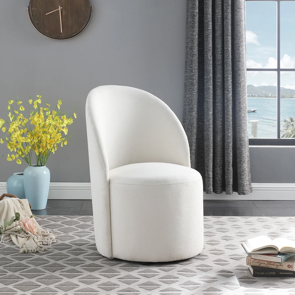 Hautely - Accent Chair - Cream - View 2