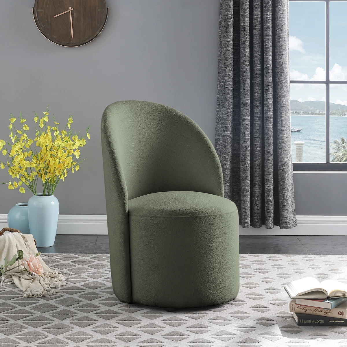 Hautely - Accent Chair - Green - View 2