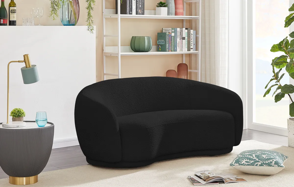 Hyde - Loveseat - Black - View 2