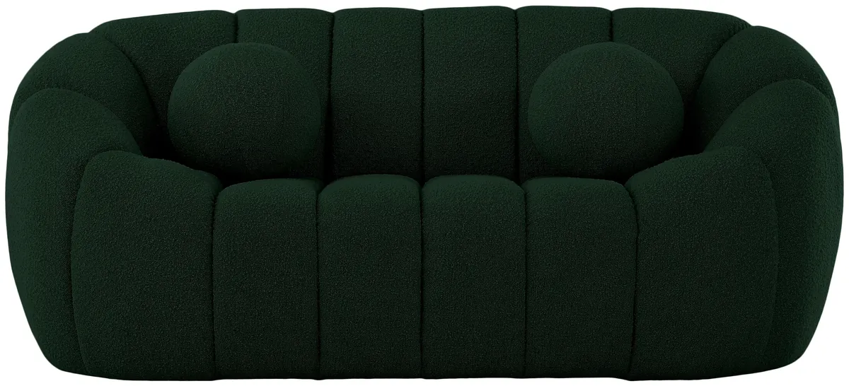 Elijah - Boucle Loveseat - Green