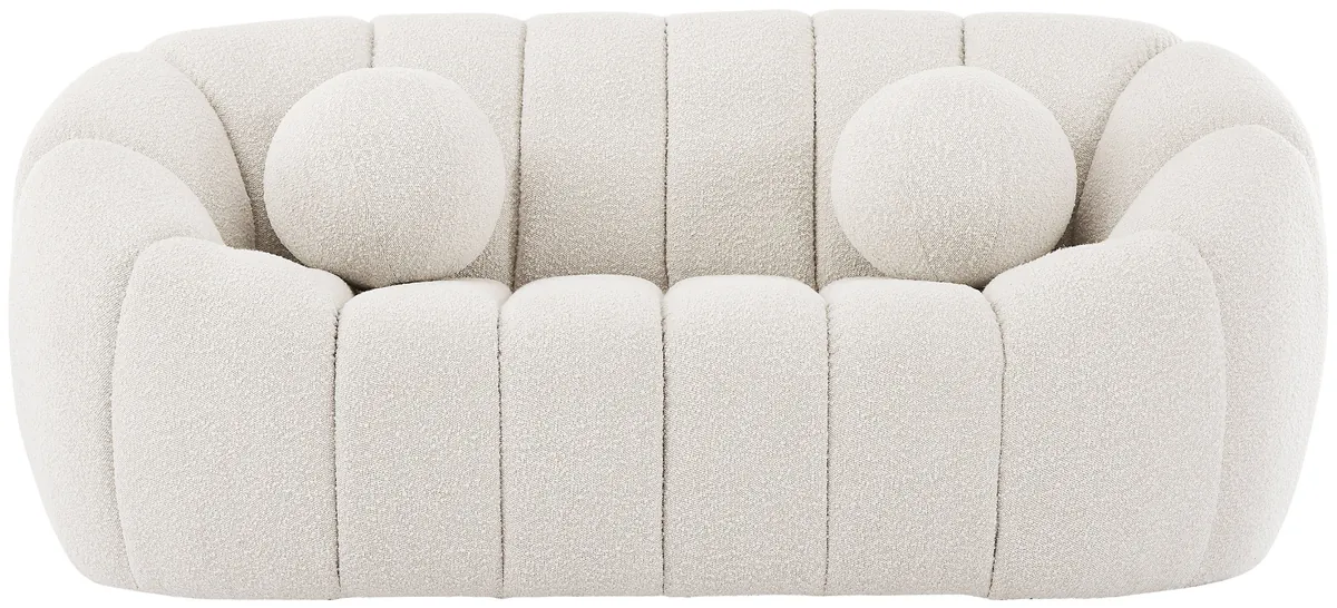 Elijah - Boucle Loveseat - Cream