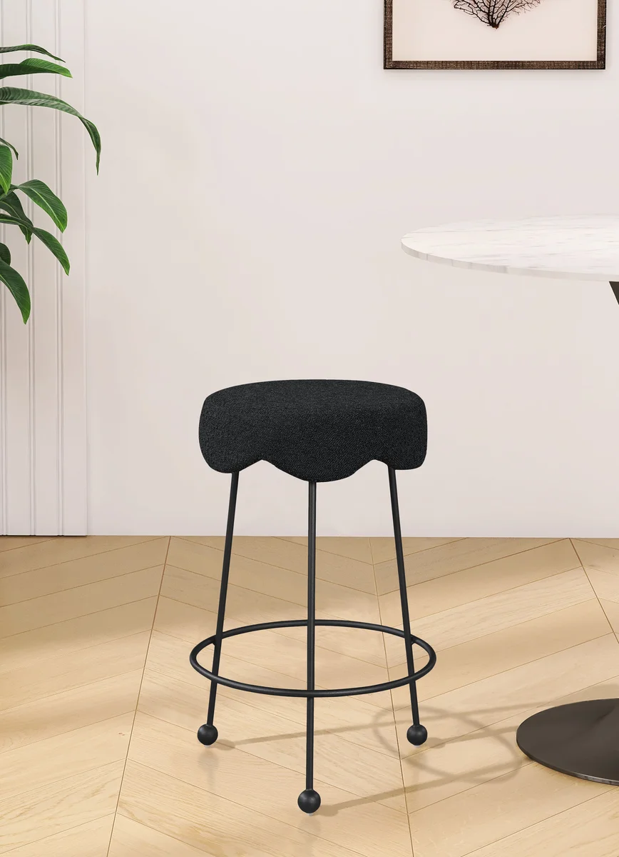 Fleur - Counter Stool - Black - View 2