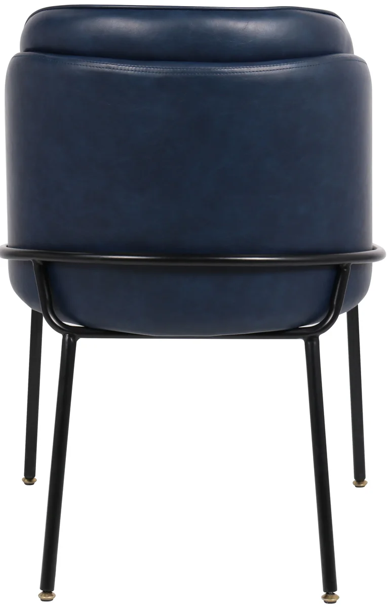 Jagger - Dining Chair (Set of 2) - Navy - Faux Leather - View 2