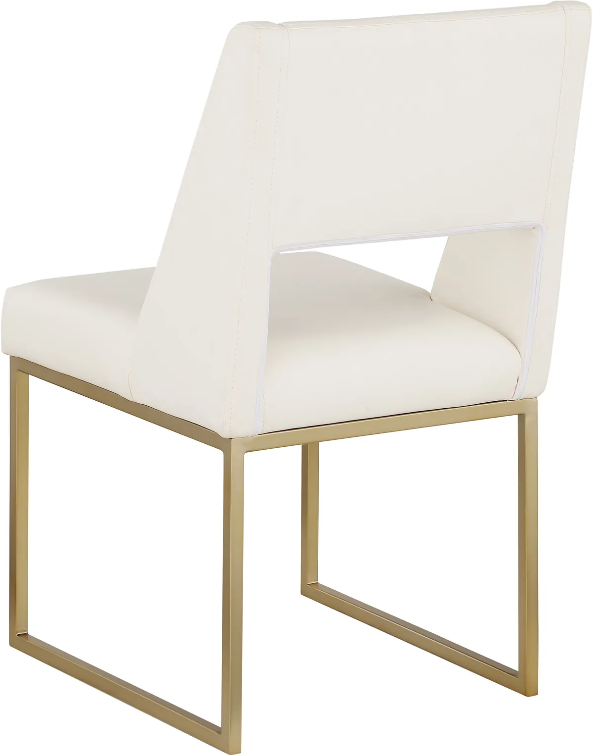 Jayce - Dining Chair (Set of 2) - Cream - Faux Leather
