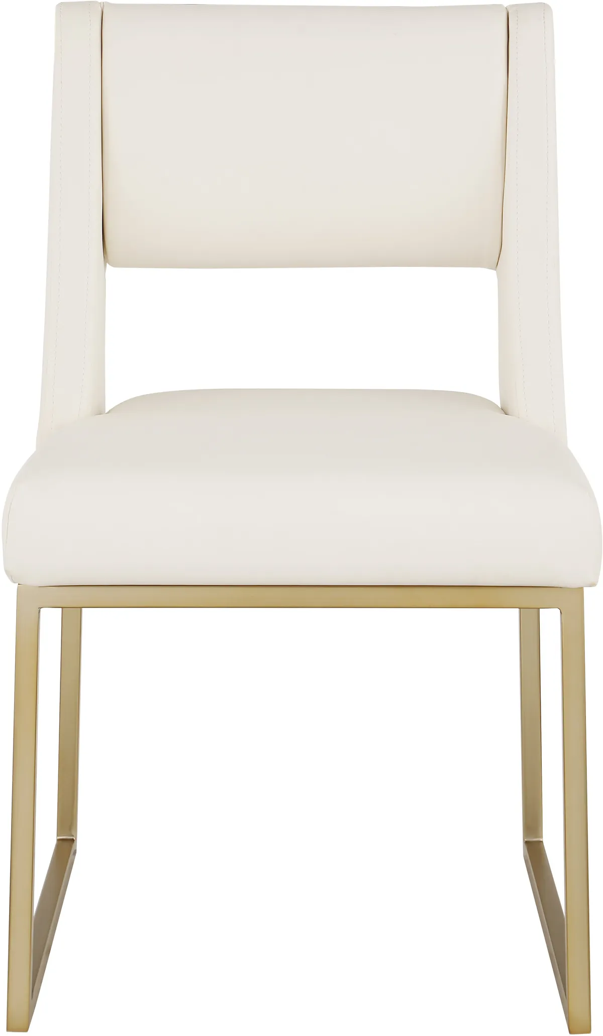 Jayce - Dining Chair (Set of 2) - Cream - Faux Leather
