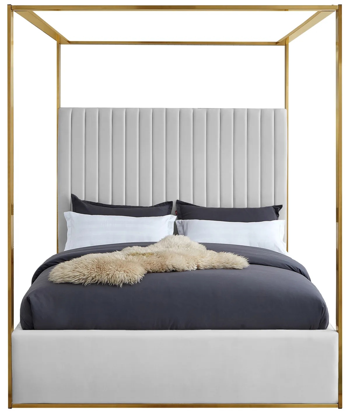 Jones - Queen Bed - White