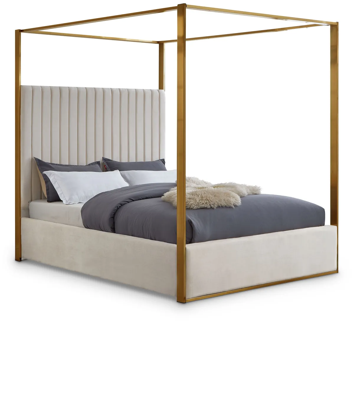Jones - Queen Bed - Cream