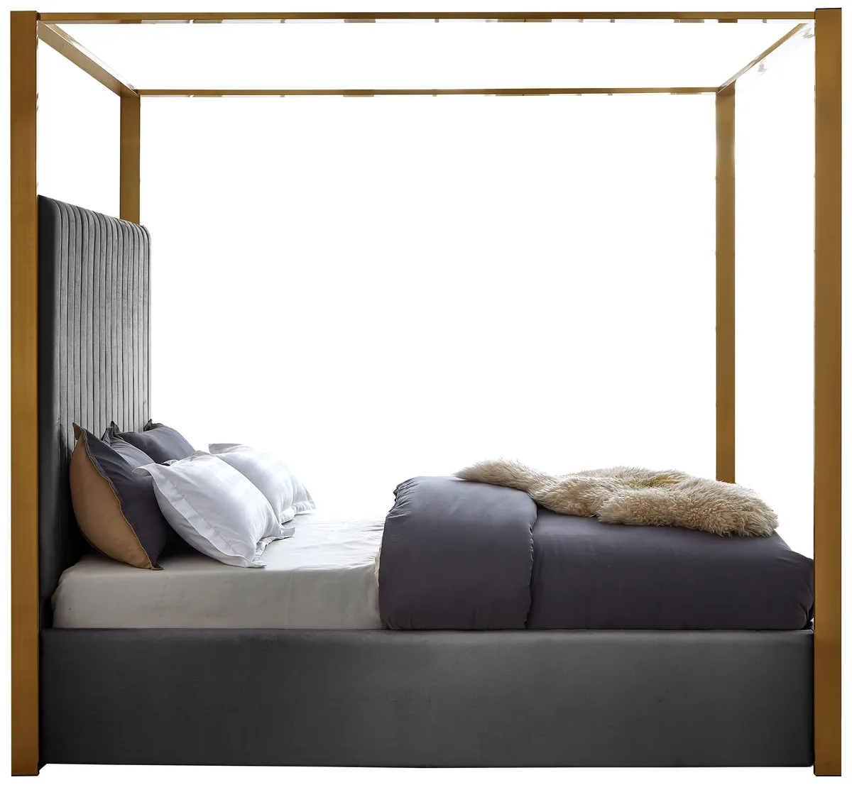 Jones - King Bed - Gray
