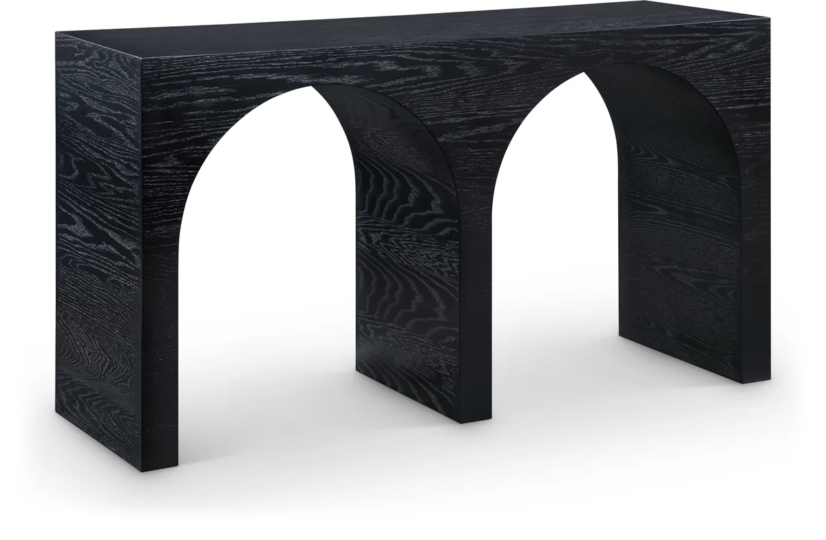 June - Console Table - Black Oak - Wood