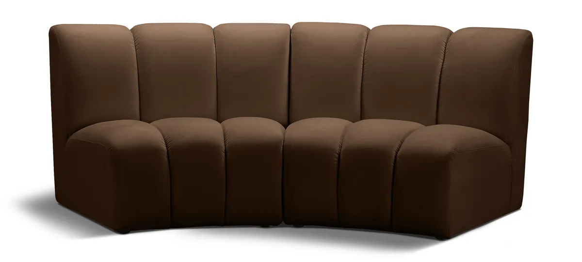 Infinity - 2 Piece Modular Sectional - Brown