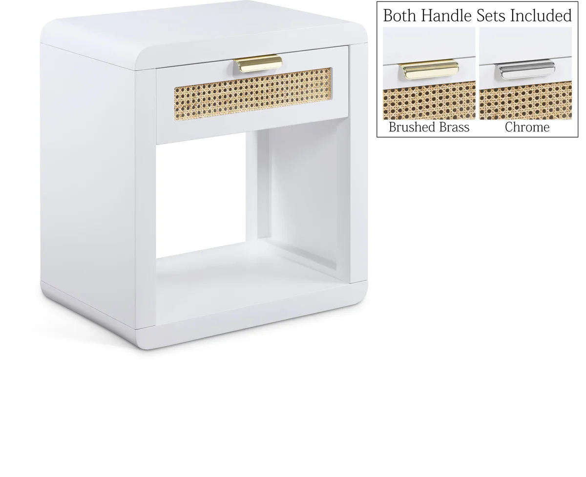 Langham - Night Stand - White