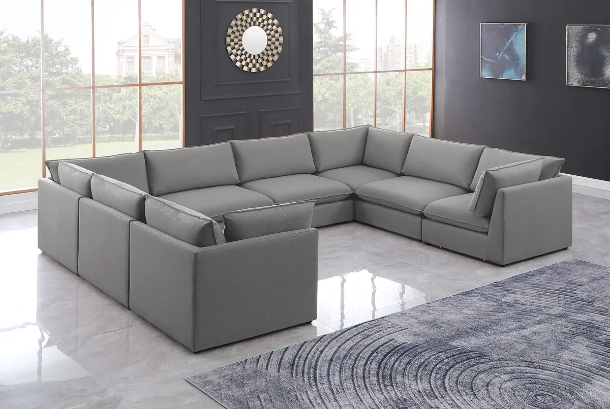 Mackenzie - 8 Piece Modular Sectional - Gray - View 2