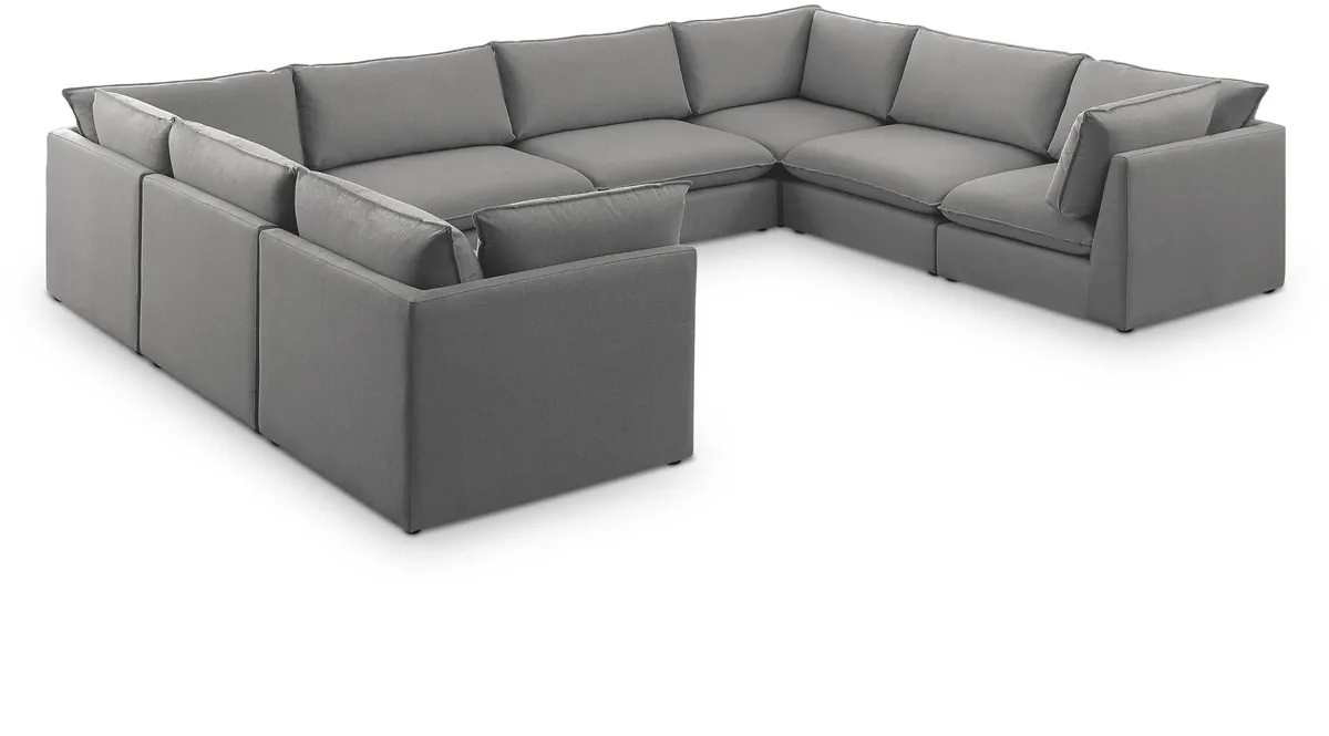 Mackenzie - 8 Piece Modular Sectional - Gray