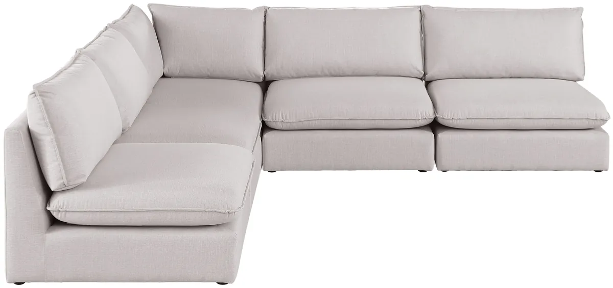 Mackenzie - 5 Piece Modular Corner Armless Sectional - Beige