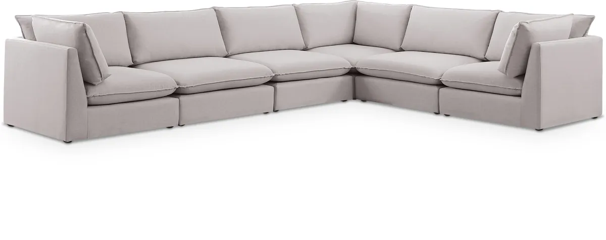 Mackenzie - 6 Piece Modular Corner Sectional - Beige