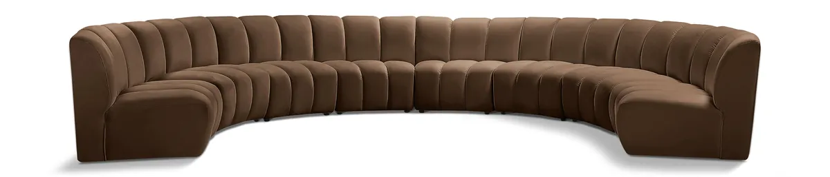 Infinity - 8 Piece Modular Sectional - Brown