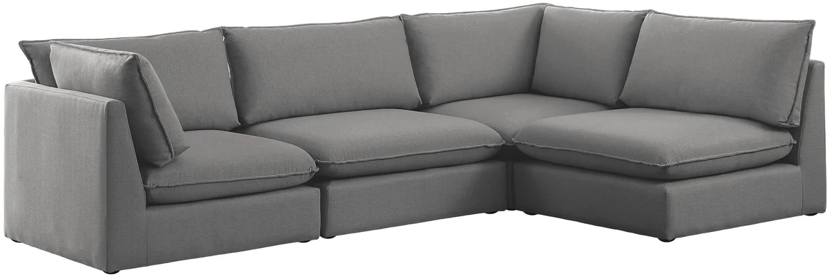 Mackenzie - 4 Piece Modular Sectional - Gray - View 2