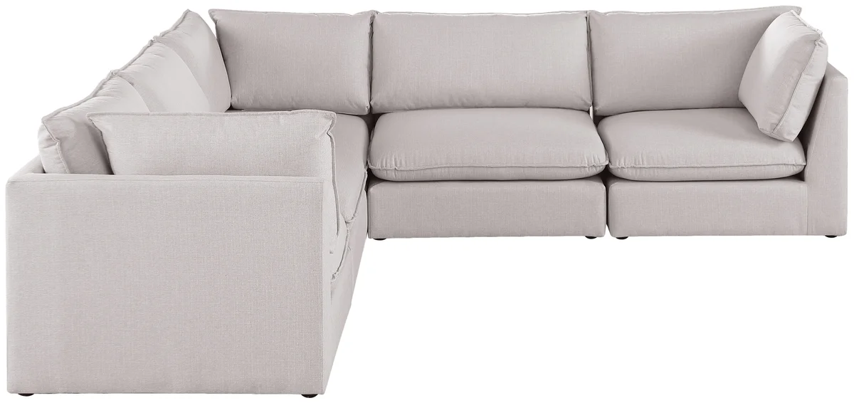 Mackenzie - 5 Piece Modular Corner Sectional - Beige
