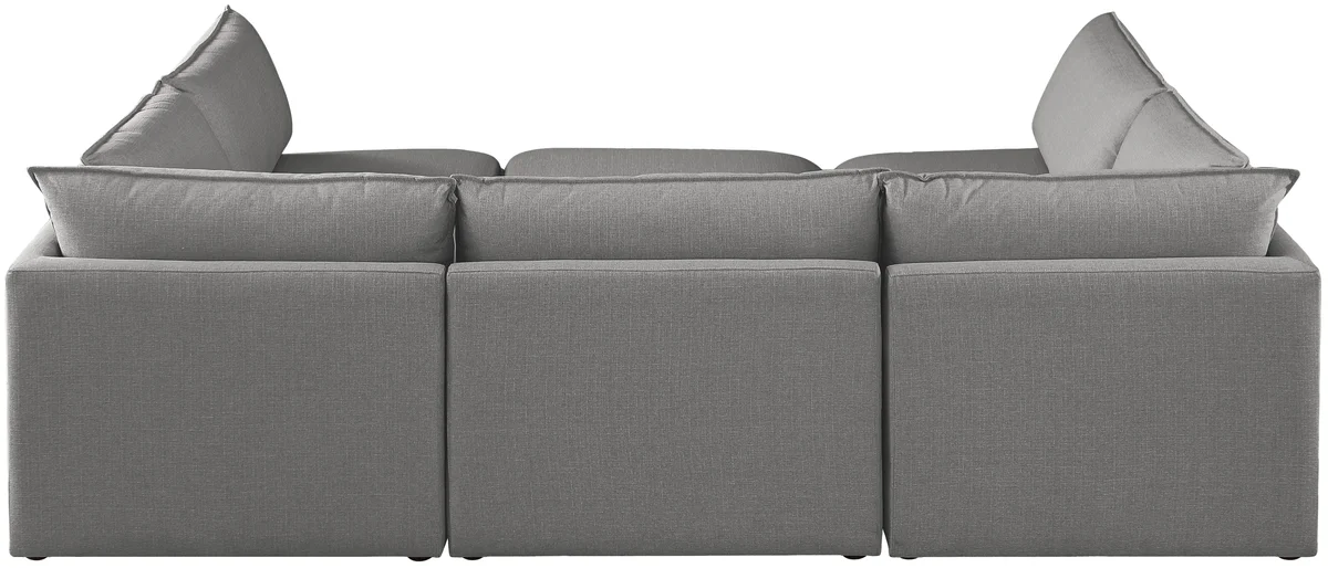 Mackenzie - 6 Piece Modular Sectional - Gray