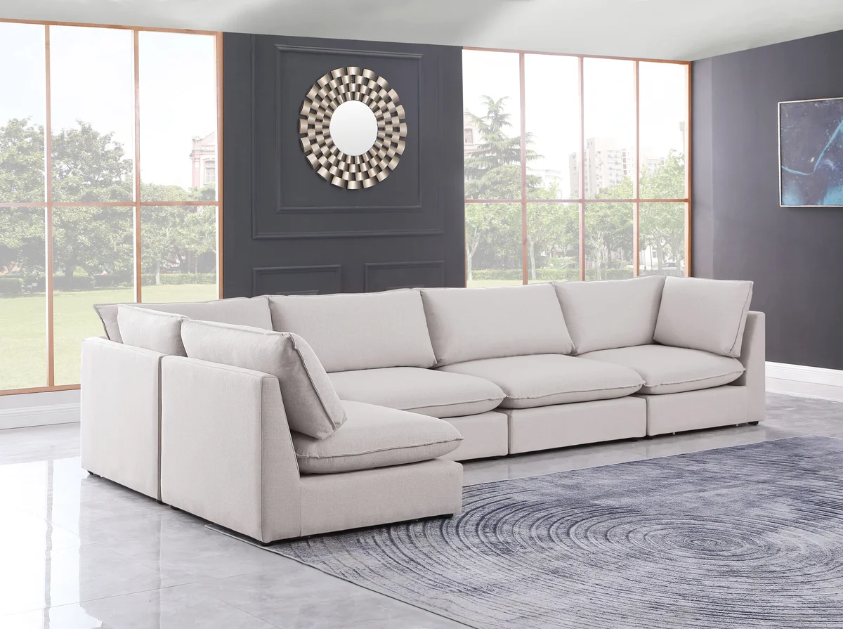 Mackenzie - 5 Piece Modular Sectional - Beige