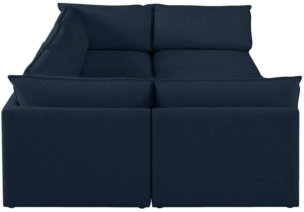 Mackenzie - 6 Piece Modular Sectional - Navy