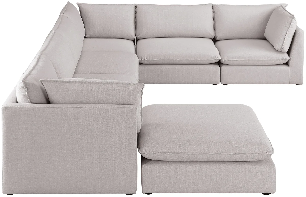 Mackenzie - 7 Piece Modular Sectional - Beige