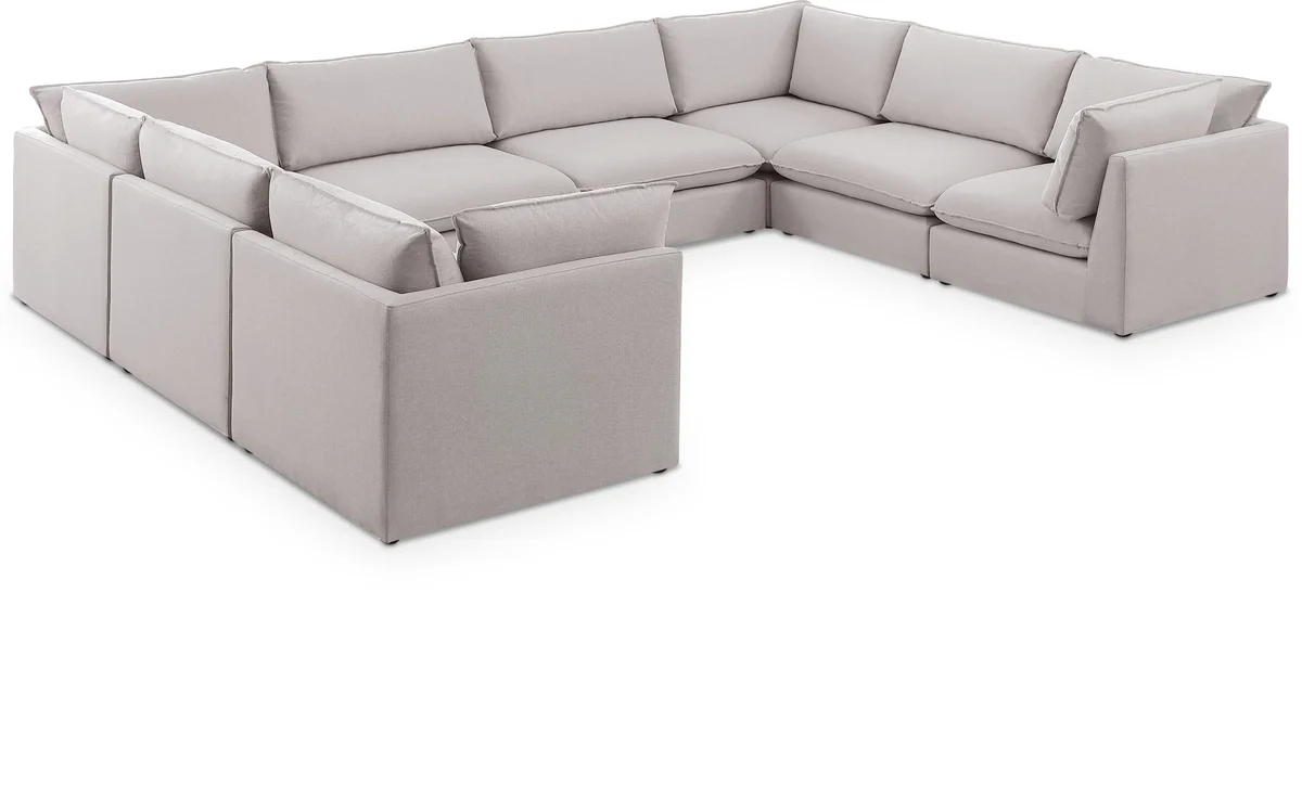 Mackenzie - 8 Piece Modular Sectional - Beige