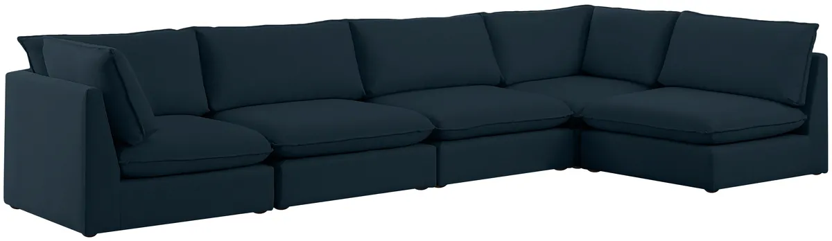 Mackenzie - 5 Piece Modular Sectional - Navy - View 2