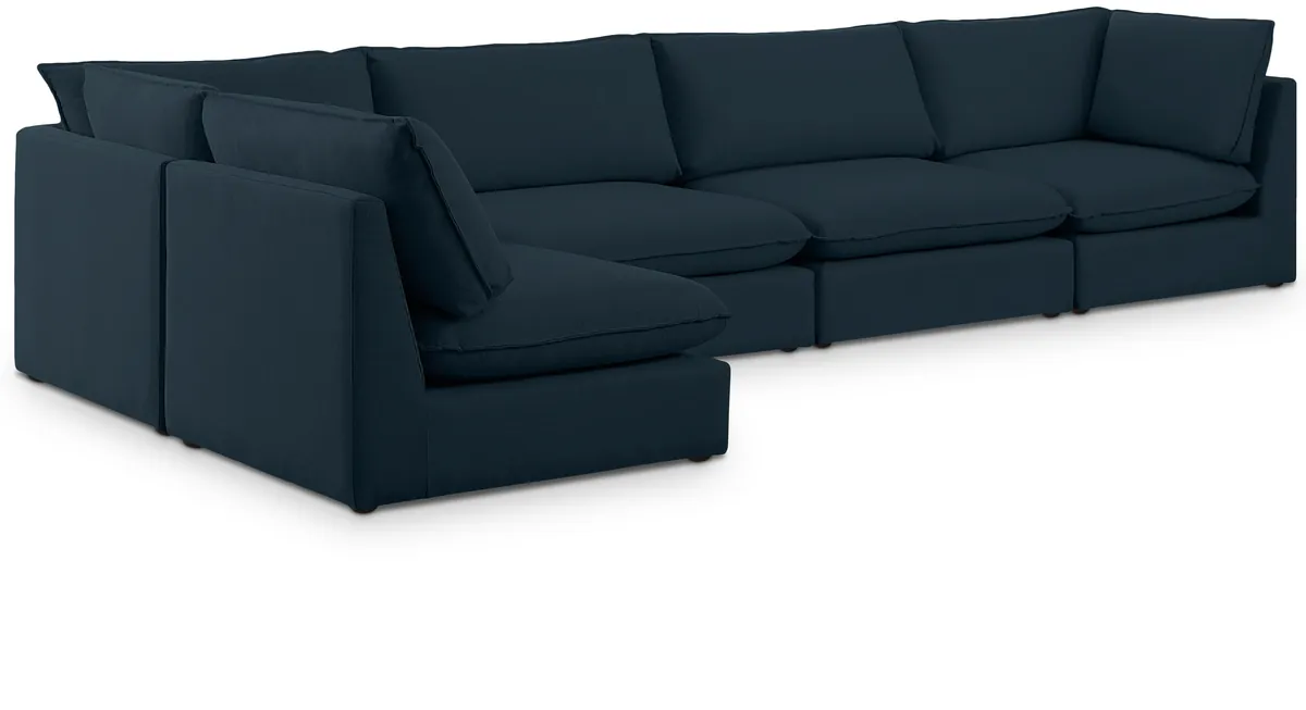 Mackenzie - 5 Piece Modular Sectional - Navy