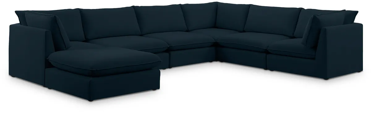 Mackenzie - 7 Piece Modular Sectional - Navy