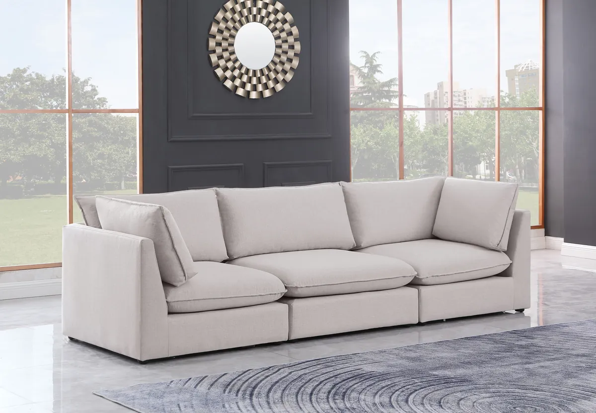 Mackenzie - 3 Seat Modular Sofa - Beige - View 2