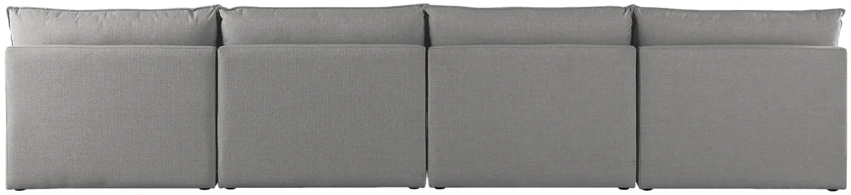 Mackenzie - 4 Seat Modular Armless Sofa - Gray