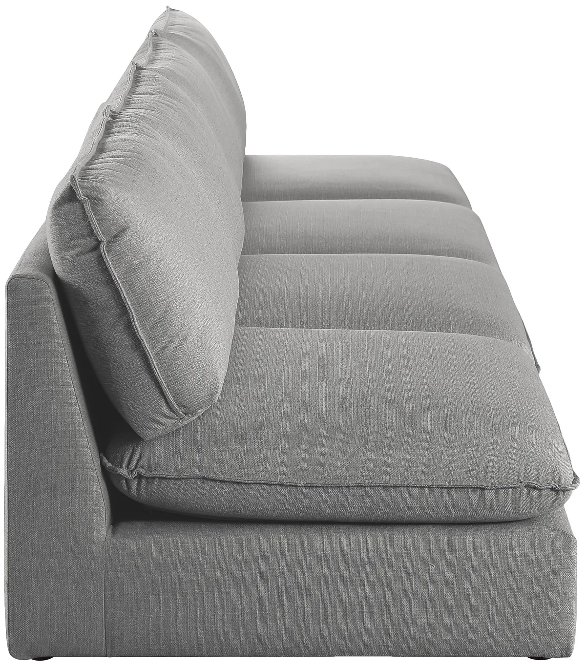 Mackenzie - 4 Seat Modular Armless Sofa - Gray