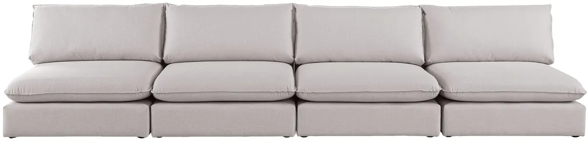 Mackenzie - 4 Seat Modular Armless Sofa - Beige