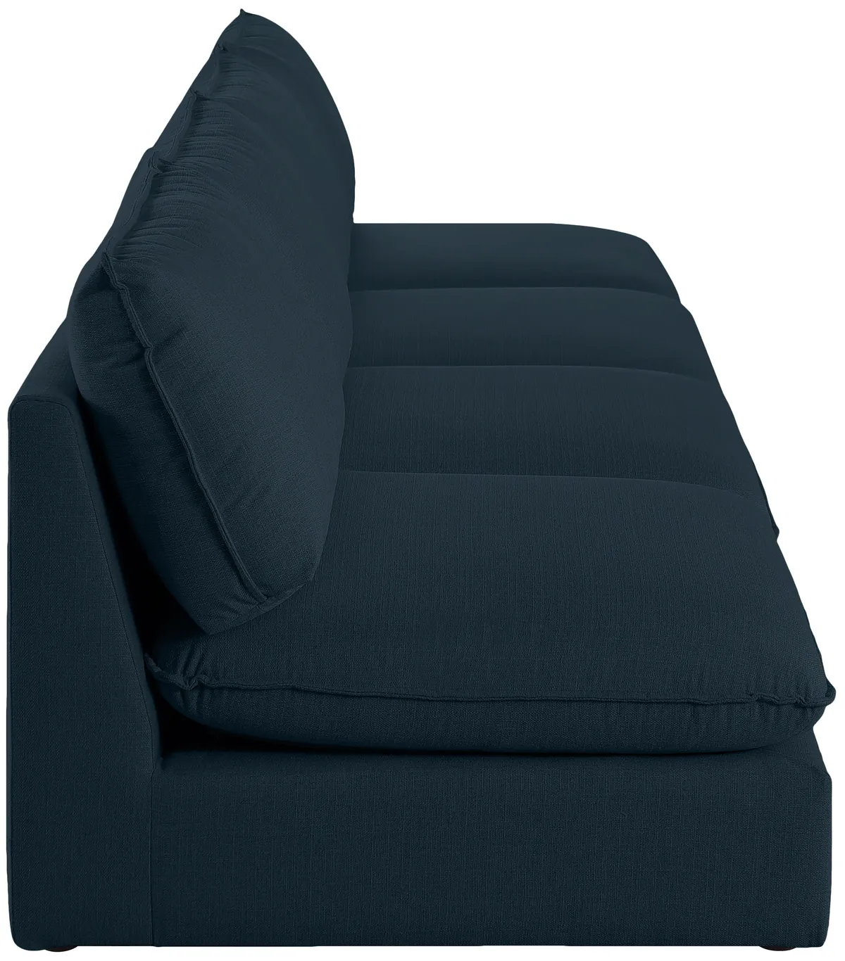 Mackenzie - 4 Seat Modular Armless Sofa - Navy