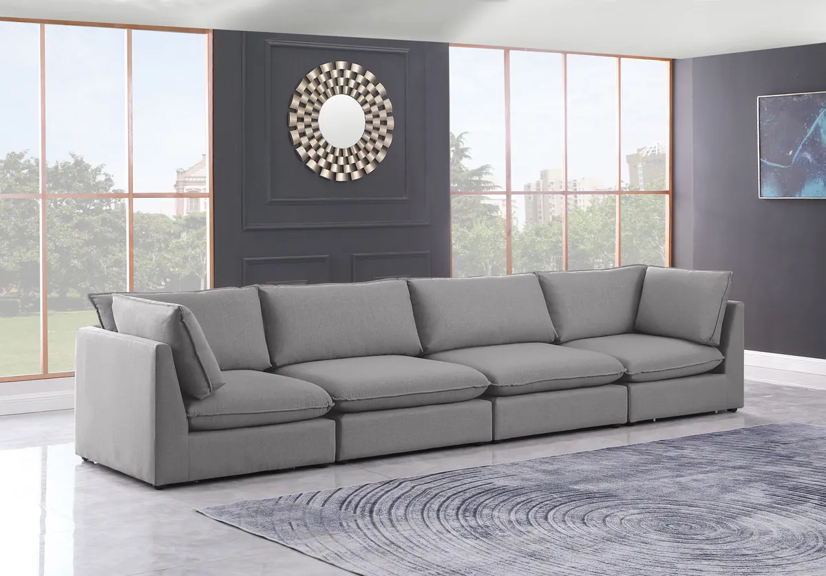 Mackenzie - 4 Seat Modular Sofa - Gray - View 2